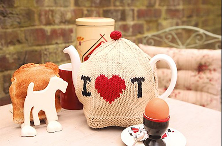 Knitting Magazine Tea cozy project I Love Tea Knitting Magazine