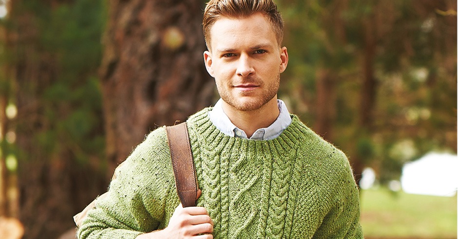 Cable Sweater by Stylecraft